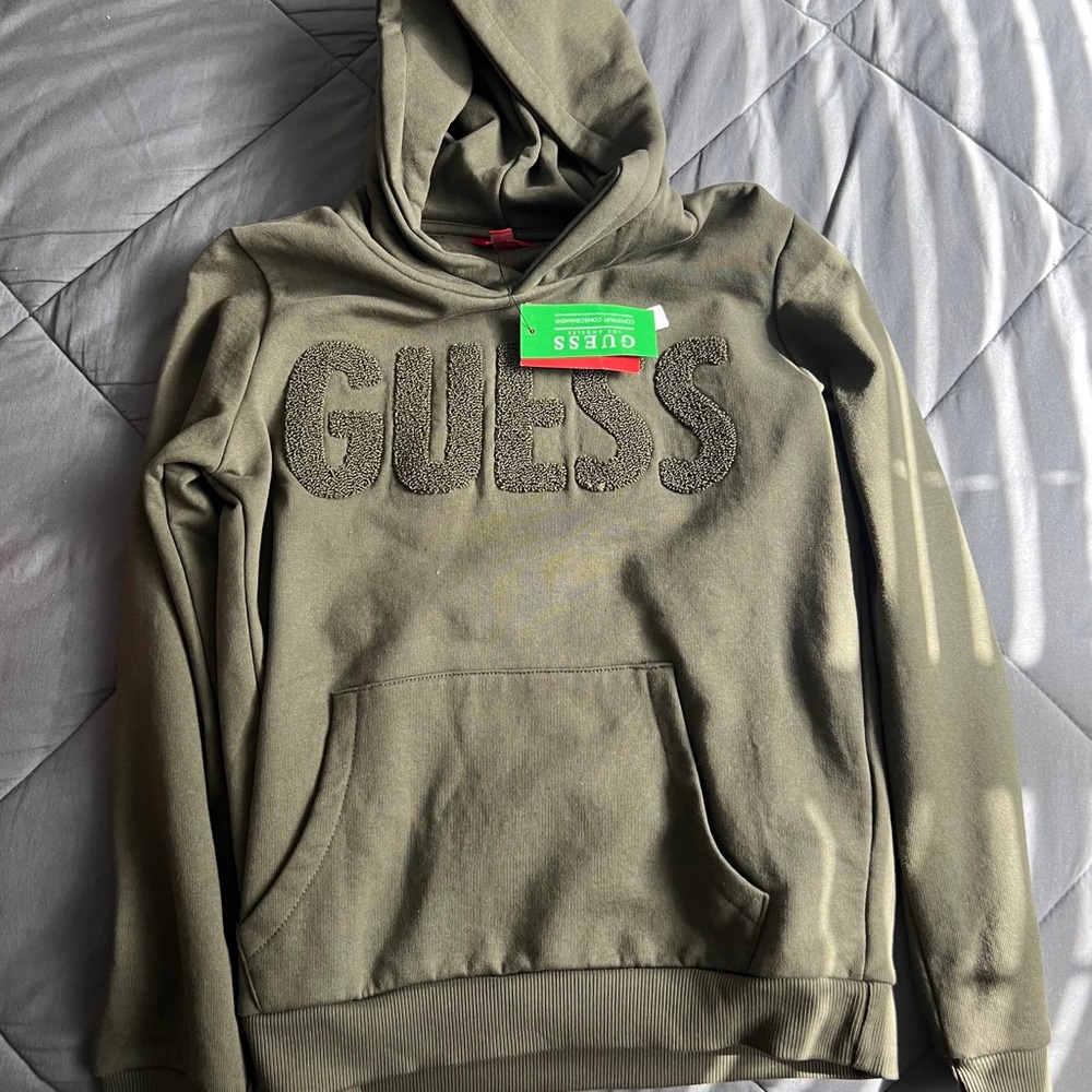 Guess Green Classic Hoodie Sweater